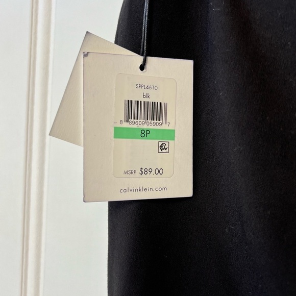 Calvin Klein Classic Black Women's Trousers Size 8p - Picture 5 of 5